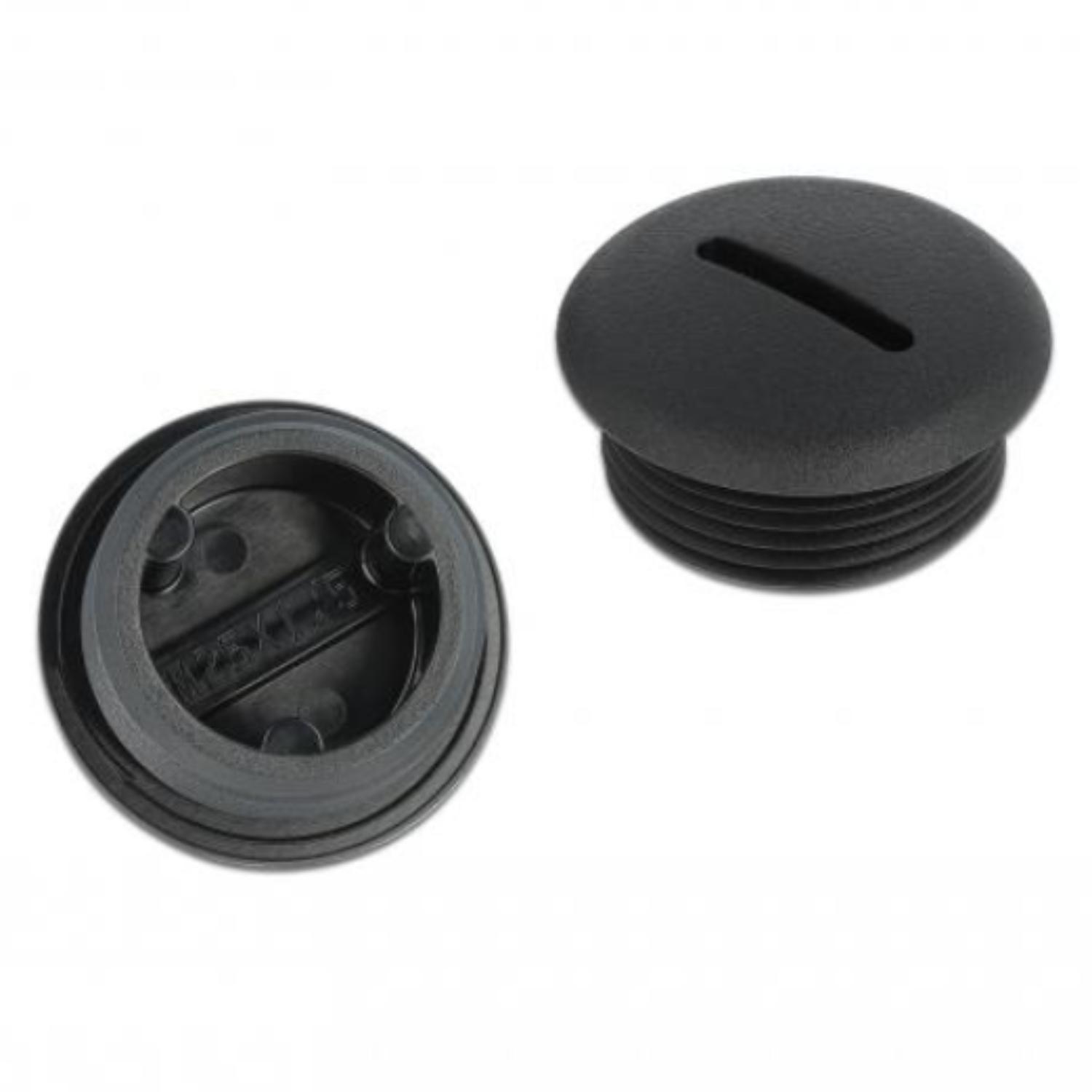 Delock afsluitdoppen M25 x 1,5 zwart 10 stuks - Delock