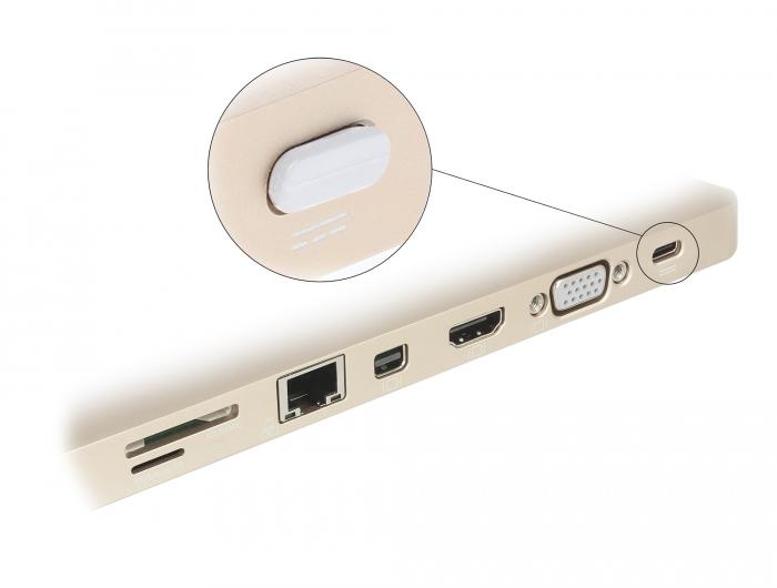 Delock stofkappen voor USB Type-C™ connector zonder handvat 10 stuks wit - Delock
