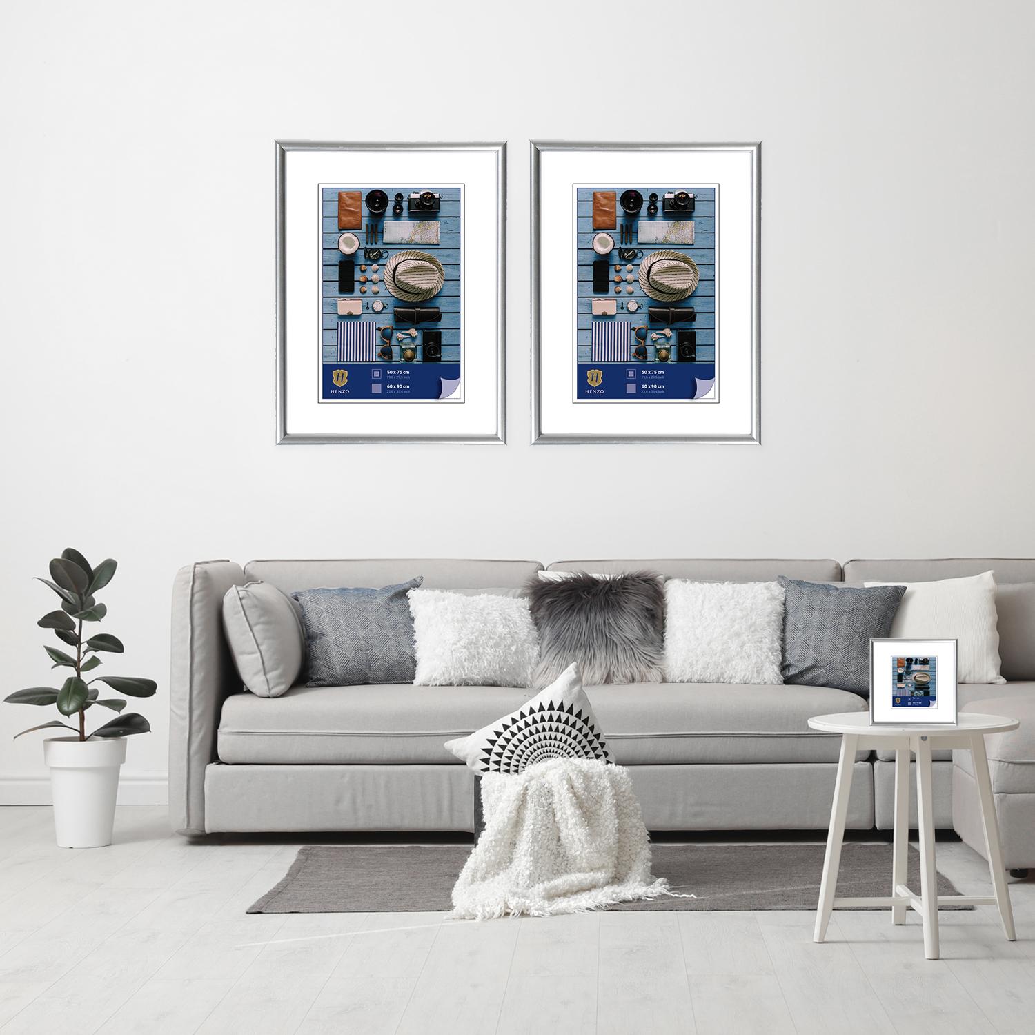 Fotolijst Napoli - 60x90cm - Zilver