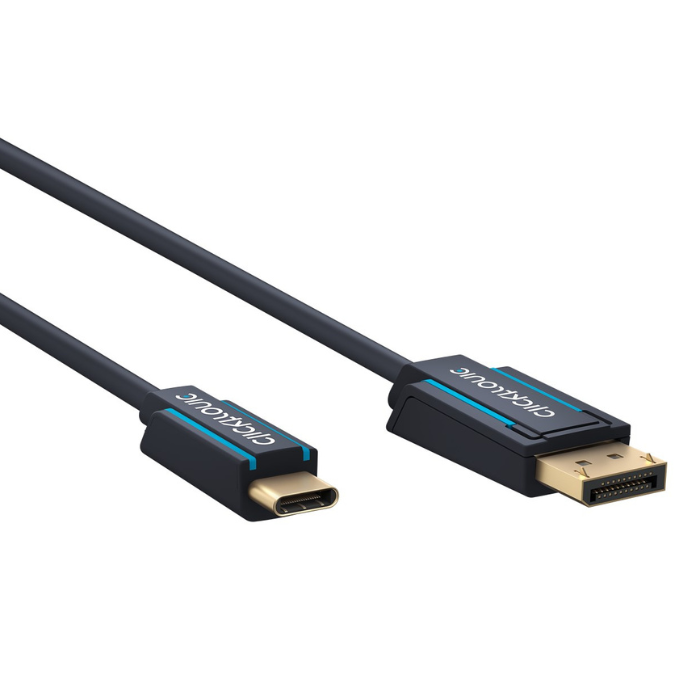 4K DisplayPort naar USB C kabel - Clicktronic