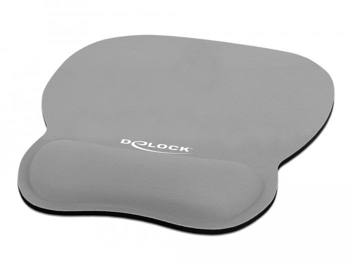 Delock Tapis de souris ergonomique avec support pour le poignet Gris 245 x 206 mm - Delock
