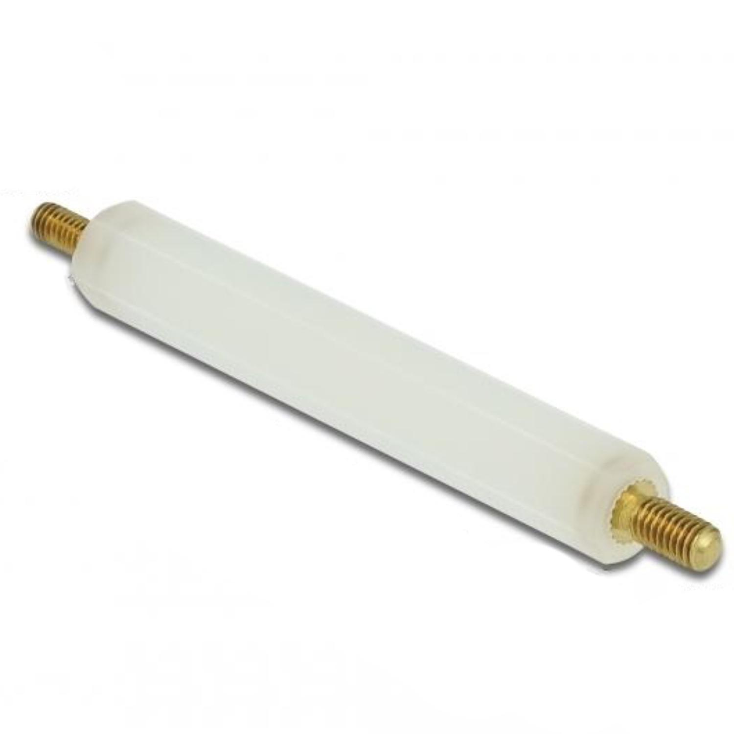 Delock afstandhouder M2,5 x M3, zeskant, buiten/buiten, 42 mm naturel 4 - Delock