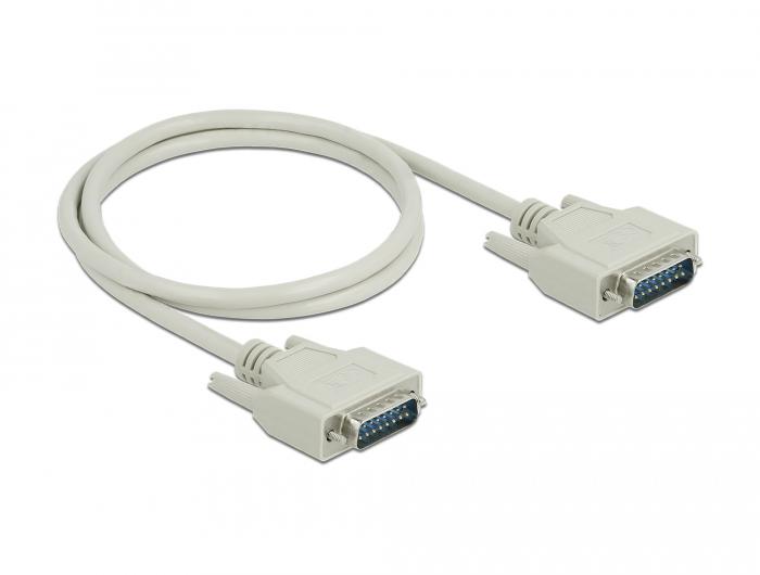 Delock Seriële Kabel Sub-D15 Stekker op Stekker 1 m - Delock