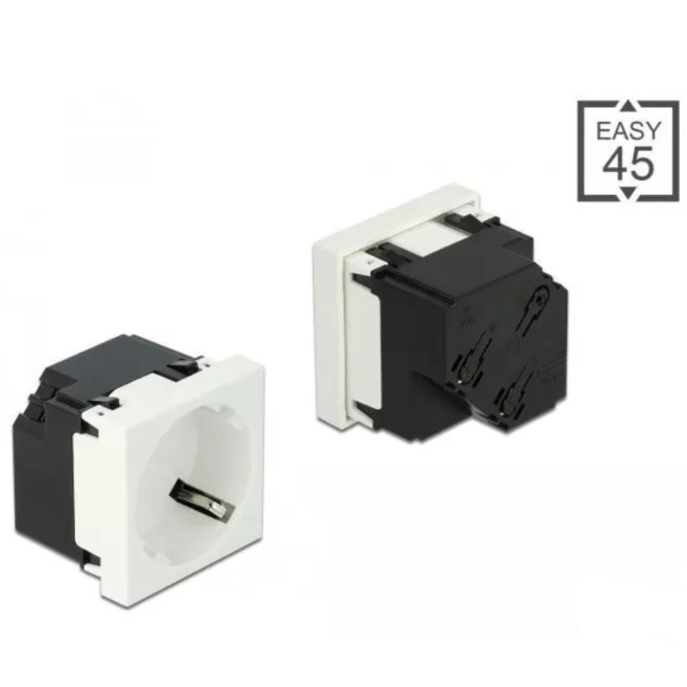 Veiligheidsstopcontact - Wit - Delock