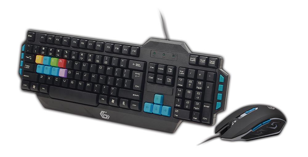 USB Gaming Desktop Set, Duitse QWERTZ lay-out - Gembird