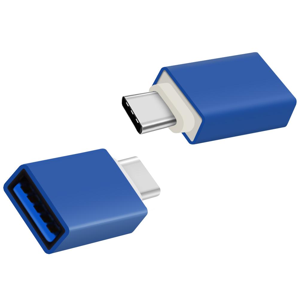 Adaptateur USB - Micro USB OTG avec boîtier en aluminium