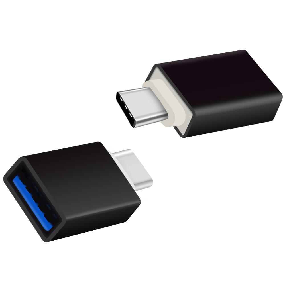 USB verloopstekker - Zwart - Allteq