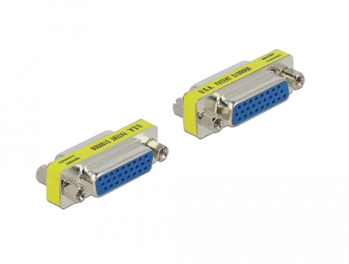Delock HD/DB 26 broches Commutateur de sexe Femelle vers Femelle - Delock