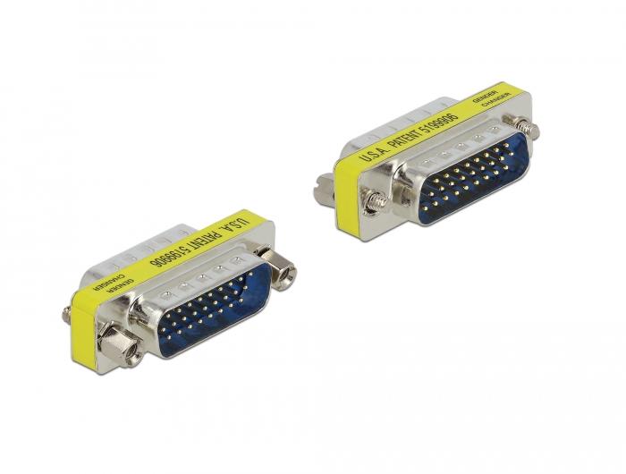 Delock HD/DB 26 broches Commutateur de genre Fiche mâle sur fiche mâle - Delock