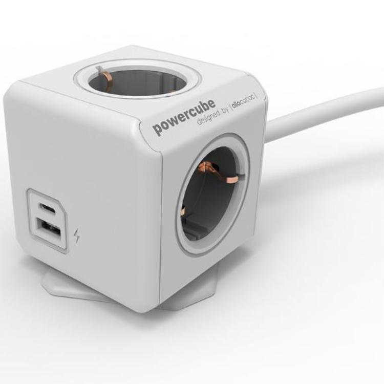 Bloc multiprises - quadruple - USB - Allocacoc