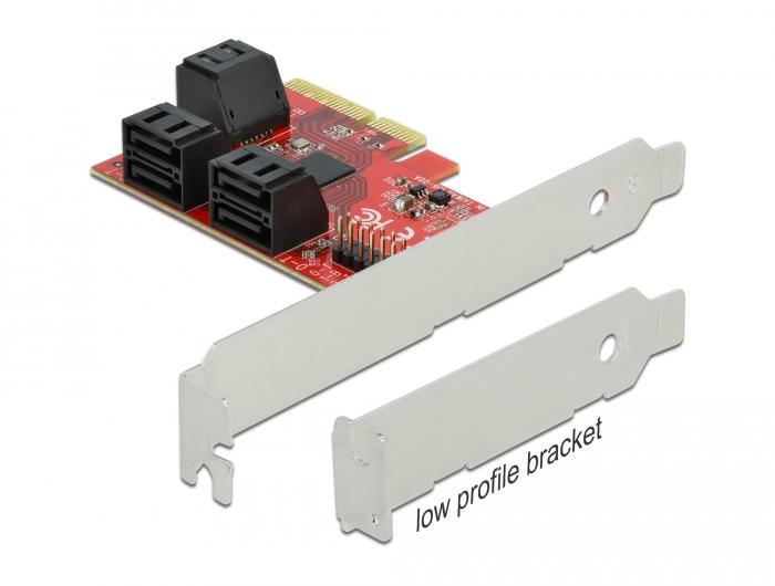 Carte Delock SATA PCI Express x4 6 ports - Format Low-Profile - Delock