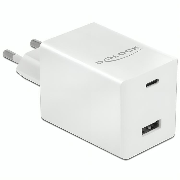 Delock 48W GaN Fast Charger - USB-C PD3.0 et USB-A