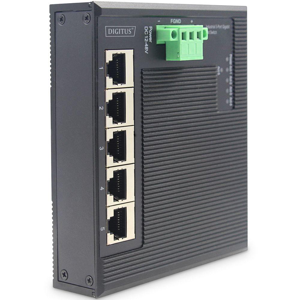 DIN rail netwerk switch - Digitus