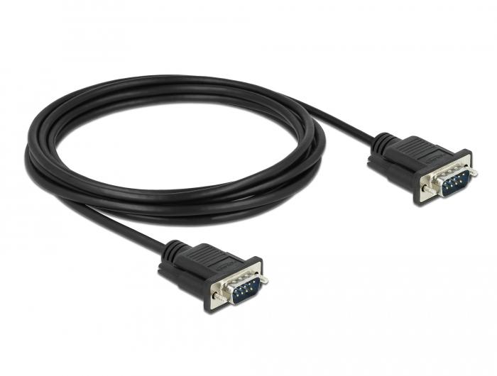 Delock Seriële kabel RS-232 Sub-D9 Stekker op Stekker 3 m - Delock