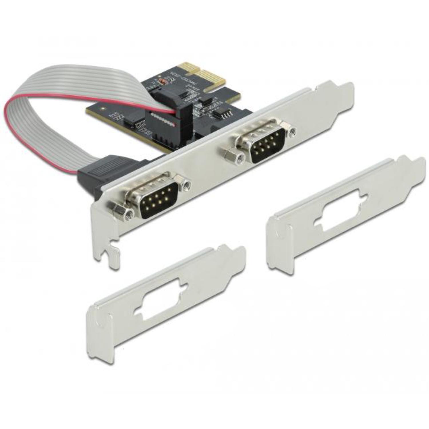 Carte Delock PCI Express vers 2 x série RS-232 - Delock