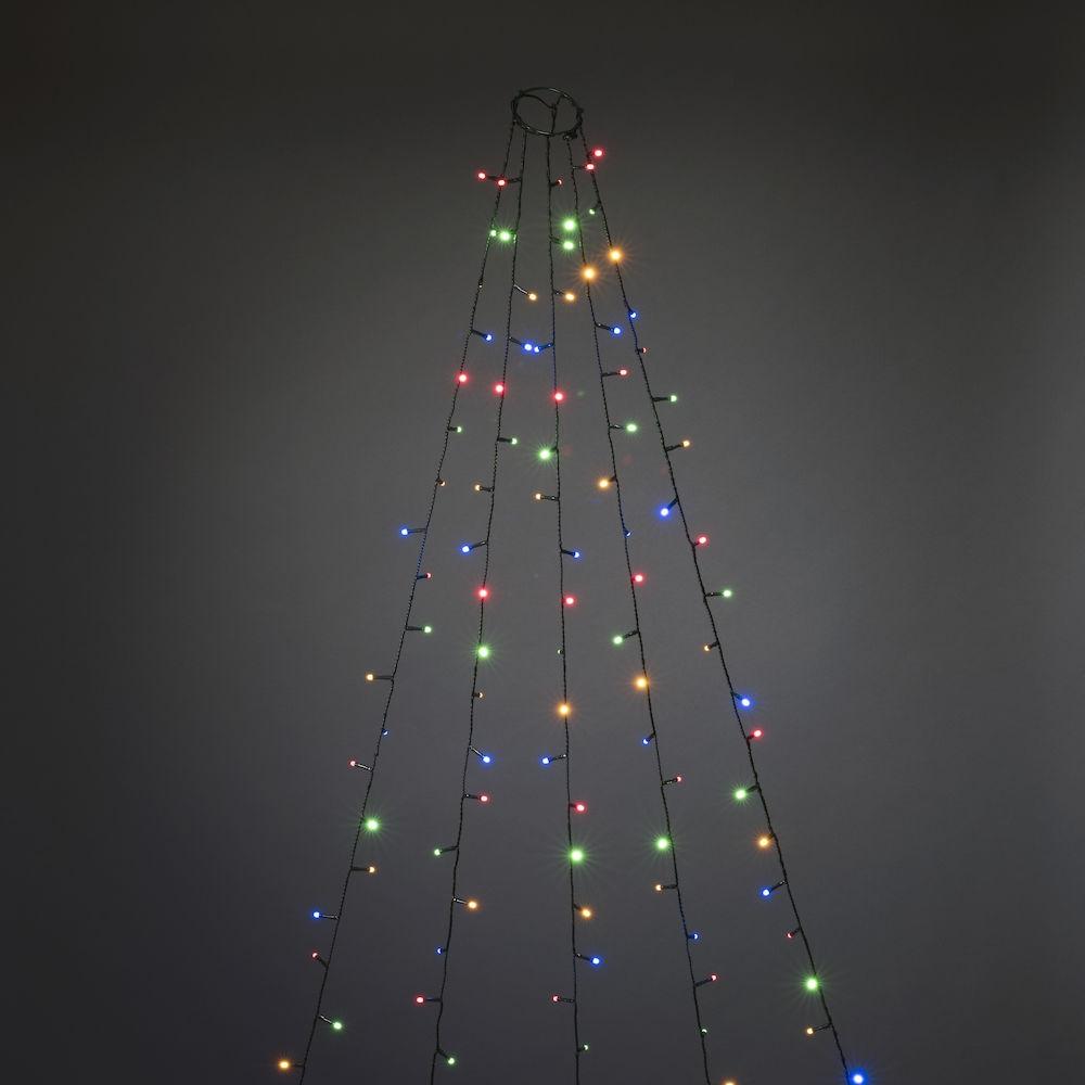 Manteau lumineux - guirlandes de Noël à leds pour l'extérieur et l'intérieur - 150 lumières - 1,8 mètres - multicolore