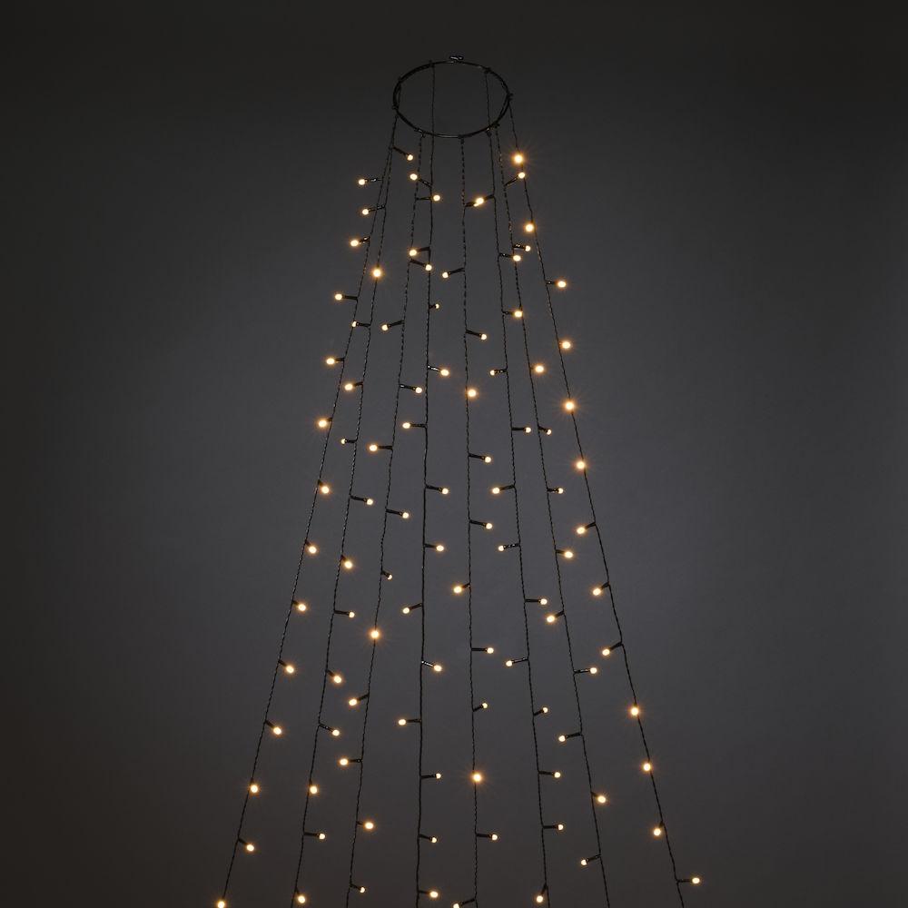 Lichtmantel - led kerstverlichting buiten en binnen - 400 lampjes - 4 meter - extra warm wit
