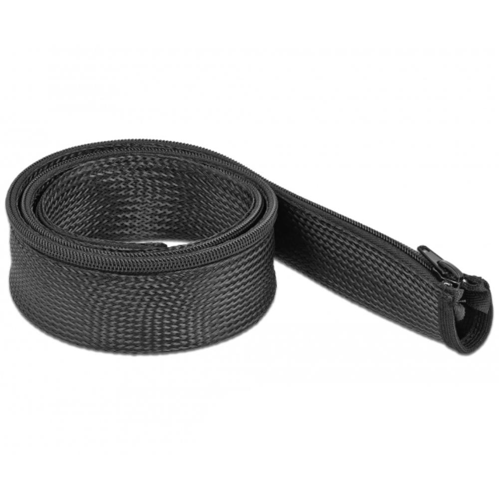 Kabelslang gevlochten met ritssluiting 50 mm hittebestendig