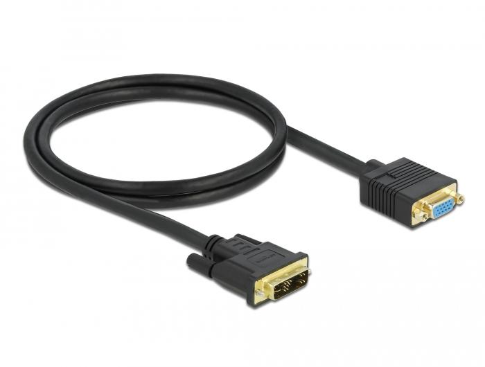 Câble Delock DVI 12+5 mâle vers VGA femelle 1 m - Delock