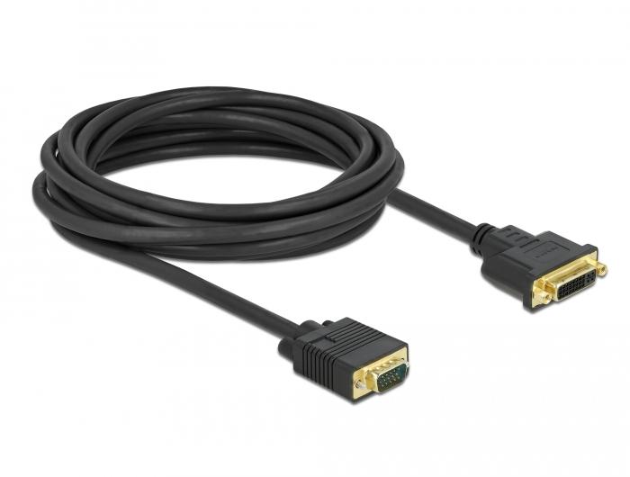 Câble Delock DVI 24+5 femelle vers VGA mâle 5 m - Delock