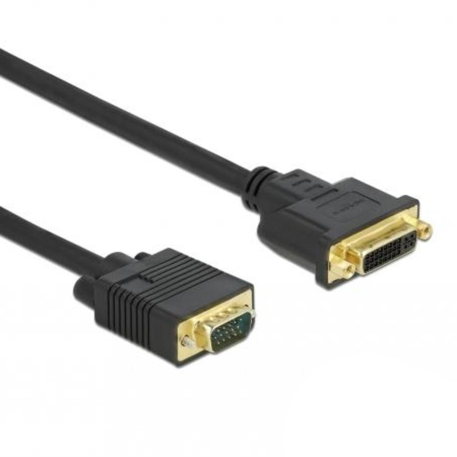 Câble Delock DVI 24+5 femelle vers VGA mâle 5 m - Delock