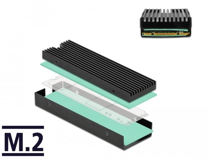Delock koellichaam voor M.2 SSD 2280 zwart - Delock