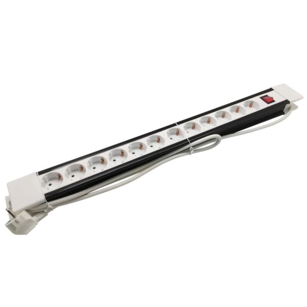 12 prises – 3680 W – 16A – Avec Interrupteur