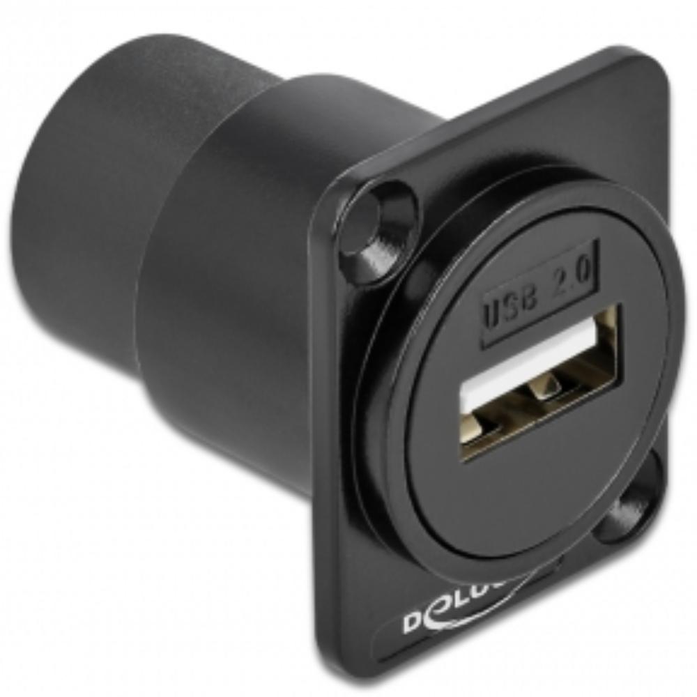 Delock D-Type module USB 2.0 type-A stekker op stekker