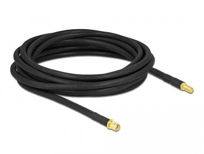 SMA verlengkabel - 5 meter - Delock