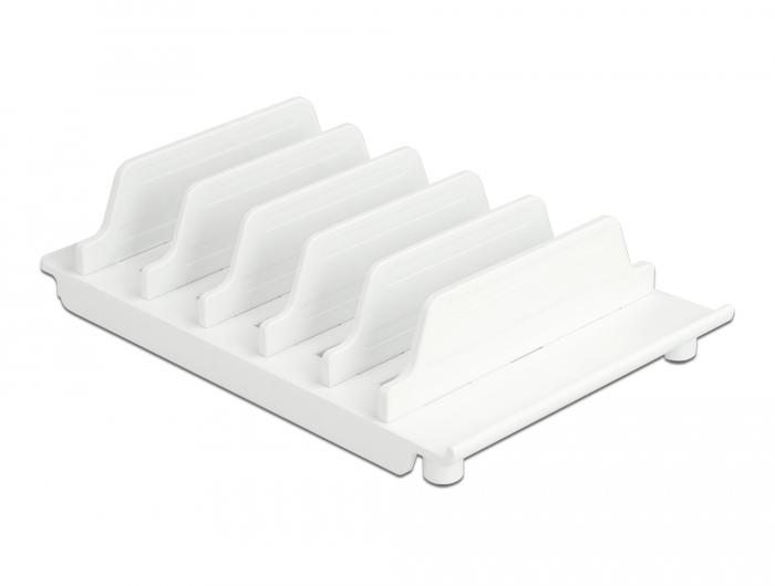 Delock Support pour 6 tablettes ou smartphones blanc - Delock