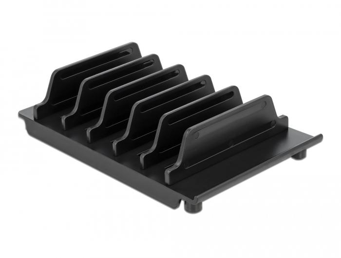 Delock Support pour 6 tablettes ou smartphones noir - Delock