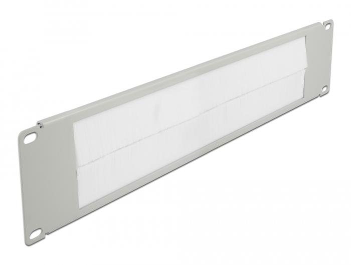 Delock 19″ Kabelmanagement Borstelstrip 2 U grijs - Delock