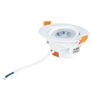 Led inbouwspot, 3-delige set, 7W, 450lm, Lichtkleur: warm wit, Fitting: wit - Xavax