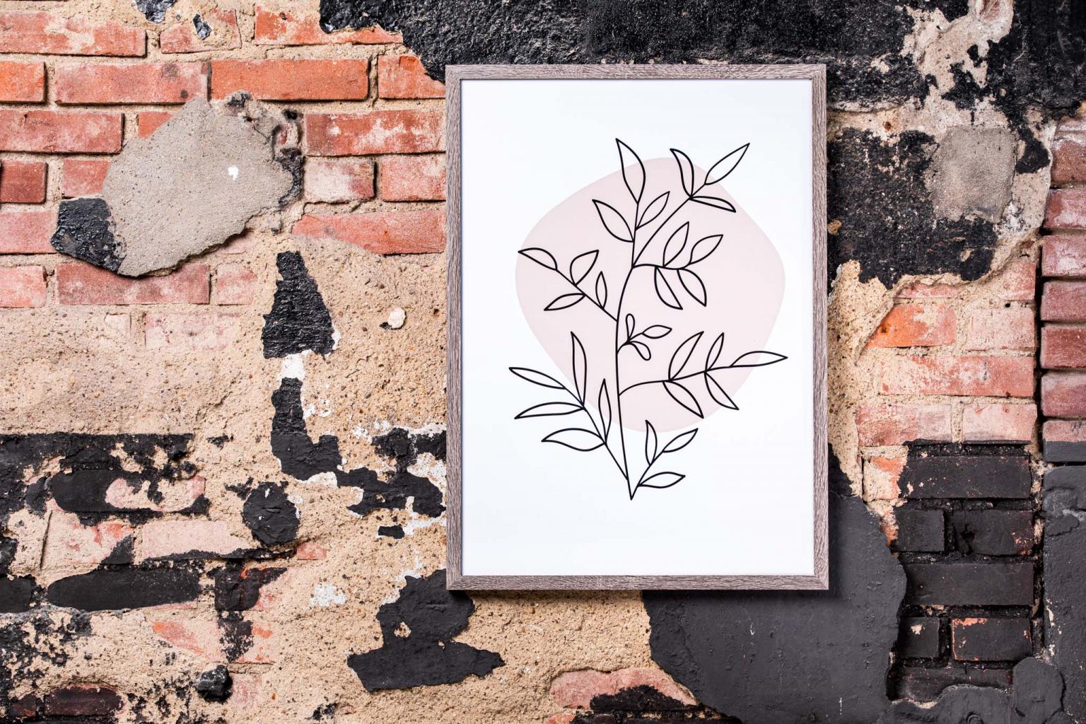 Cadre photo Modern - 70x100cm - Gris foncé