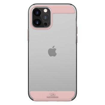 Coque transparente Innocence pour Apple iPhone 12 Pro Max, or rose - White Diamonds