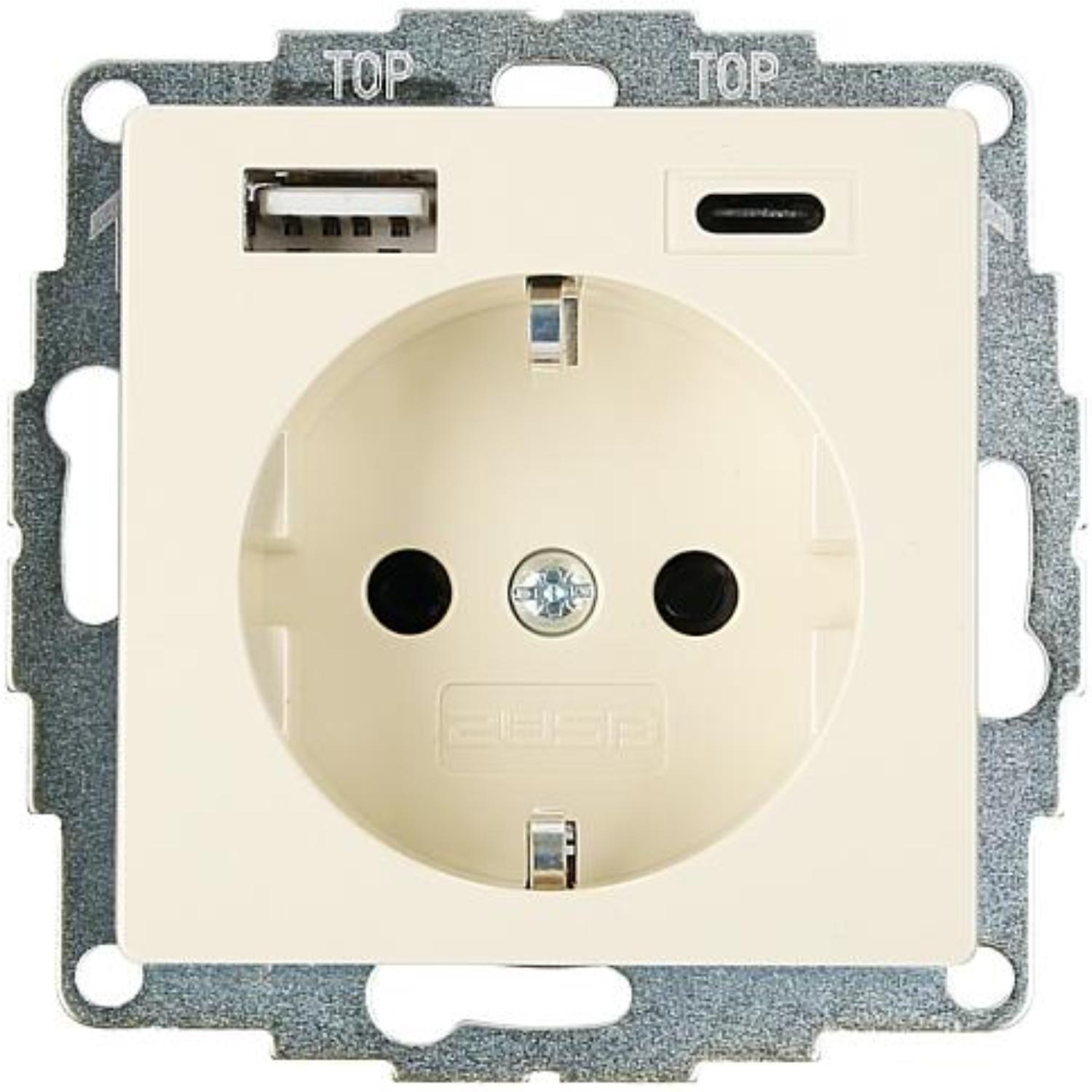 Stopcontact met USB - 2USB