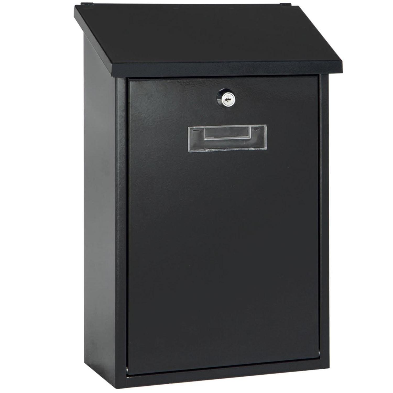 Brievenbus Zwart - 39,5 x 27 x 10 cm - Able & Borret