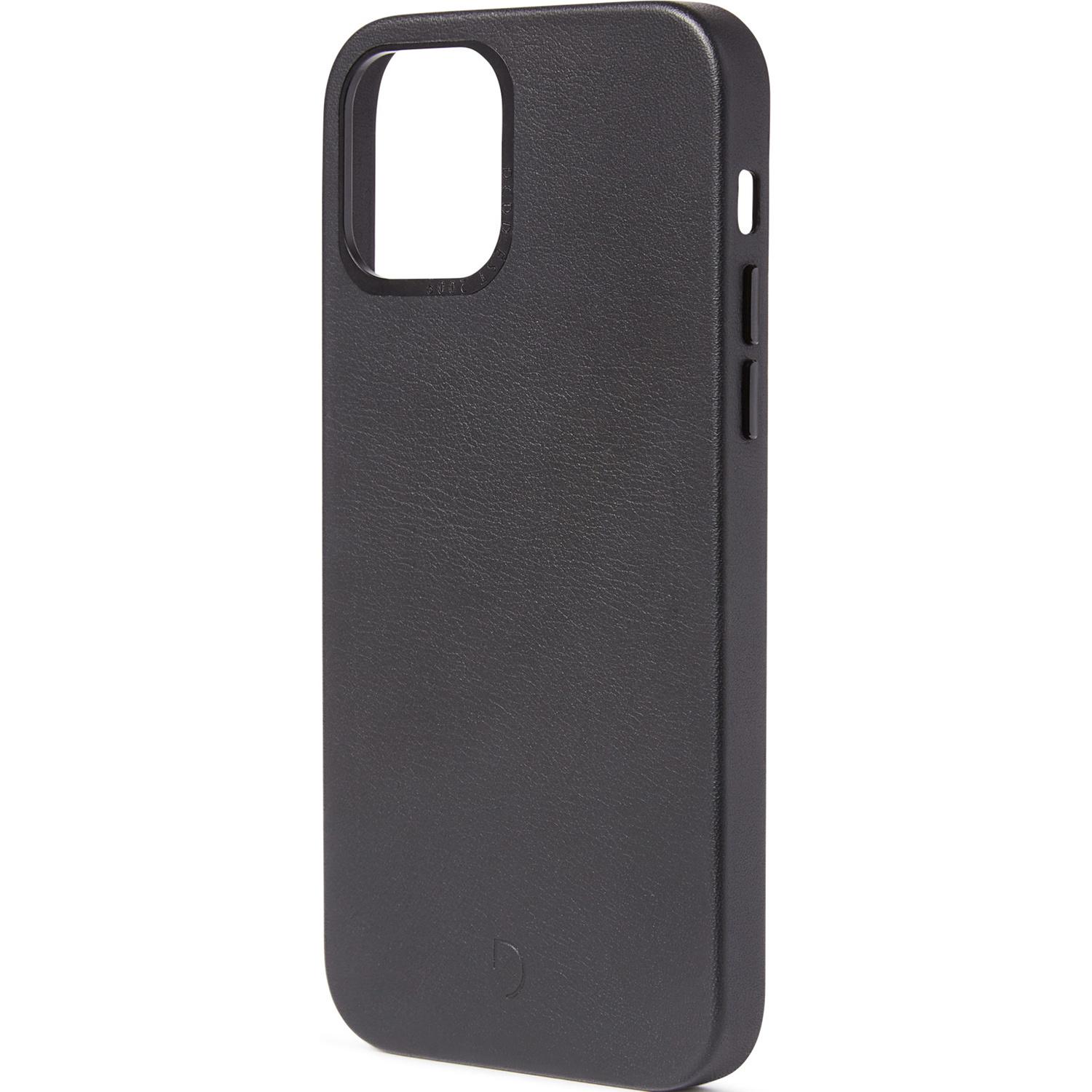 Leather Backcover MagSafe iPhone 12 Mini - Zwart - Zwart / Black - Decoded