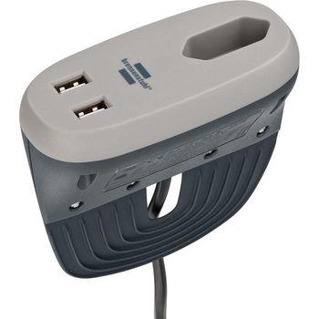 Stekkerdoos met USB - Enkelvoudig - Brennenstuhl