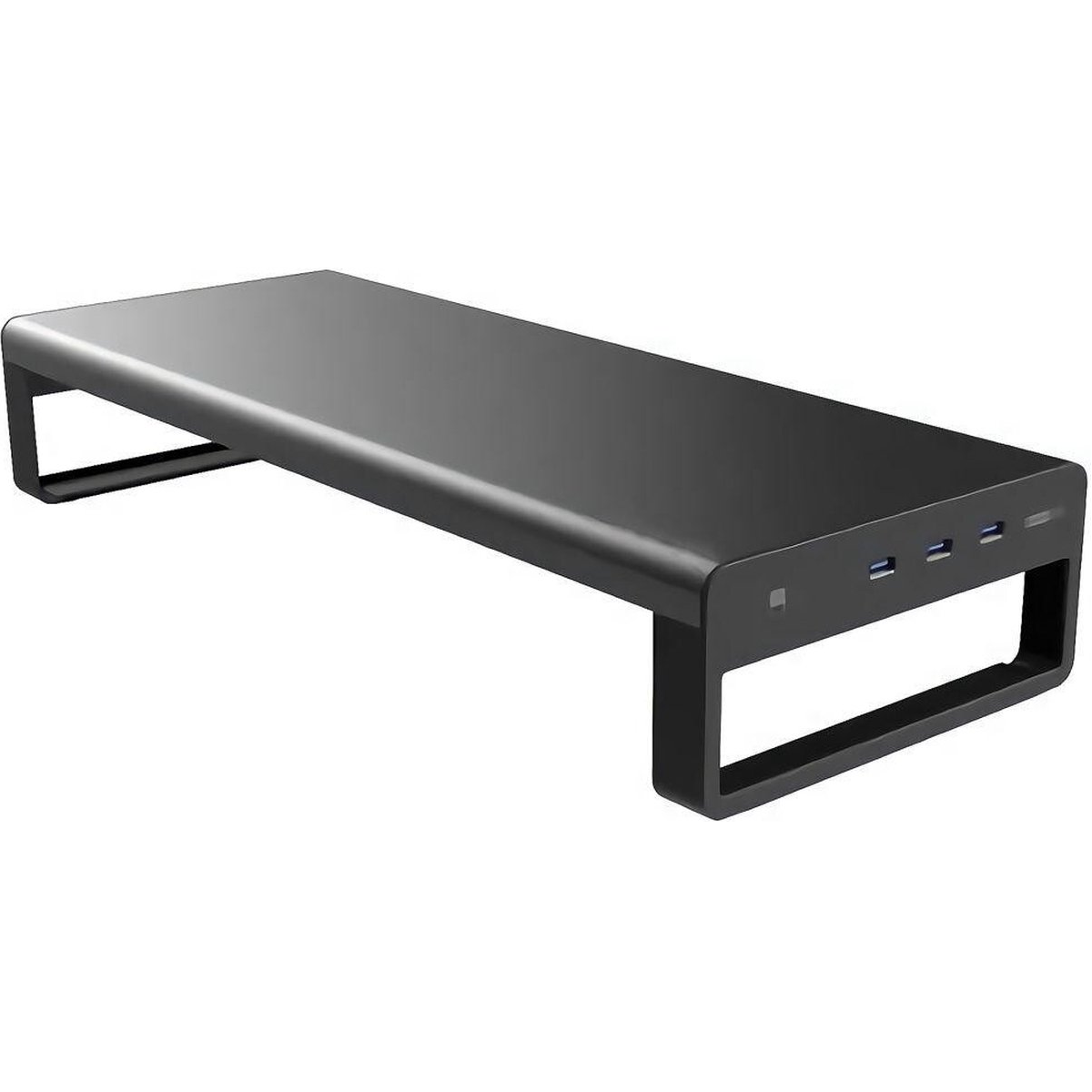 Monitorverhoger met USB en telefoon houder
