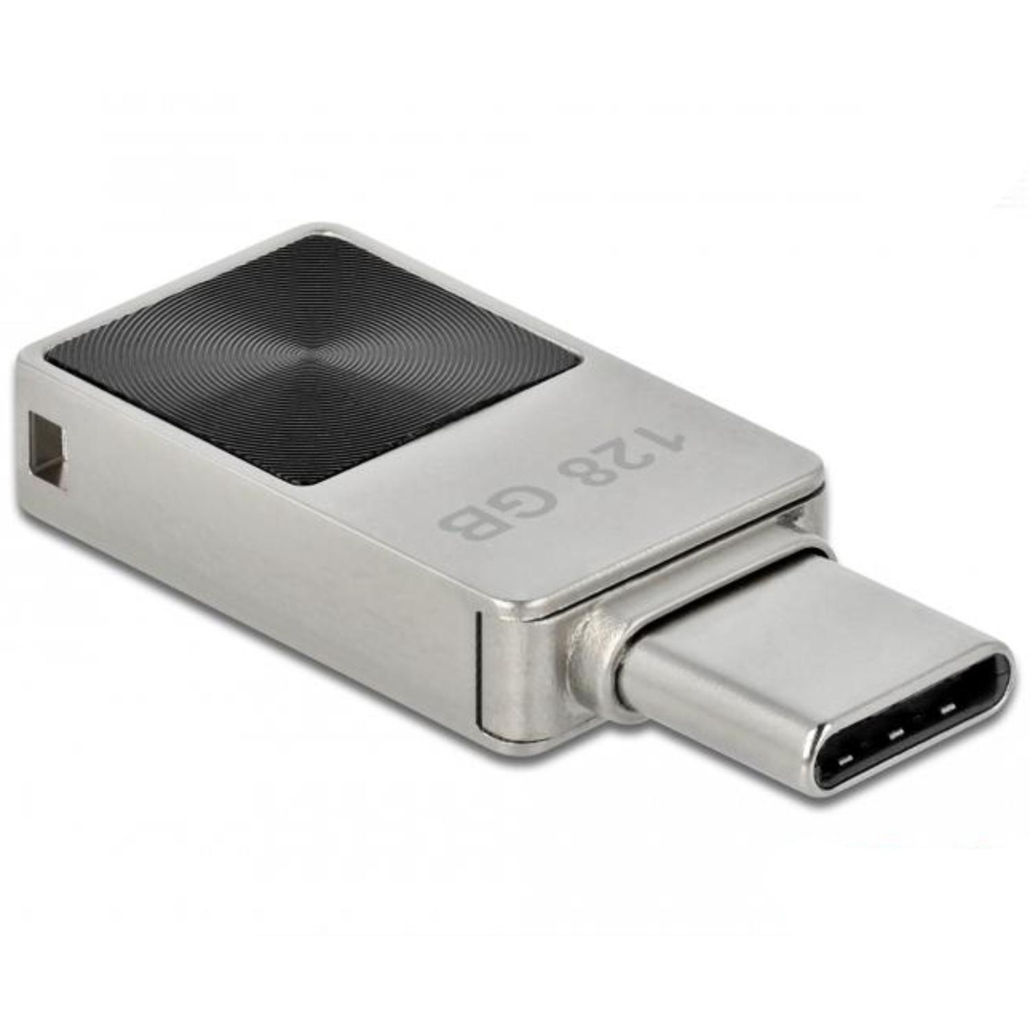 Delock Mini USB 3.2 Gen 1 USB-C™ Memory Stick 128 Go - Boîtier métal - Delock