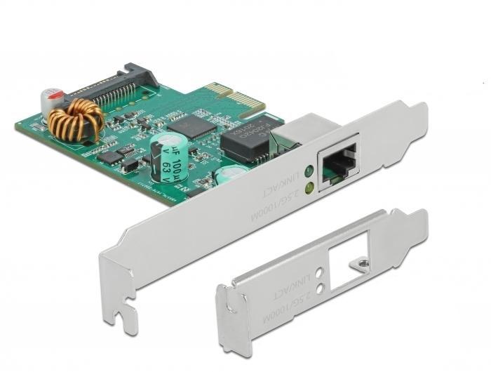 Delock PCI Express x1 kaart 1 x RJ45 2.5 Gigabit LAN PoE+ RTL8125 - Delock