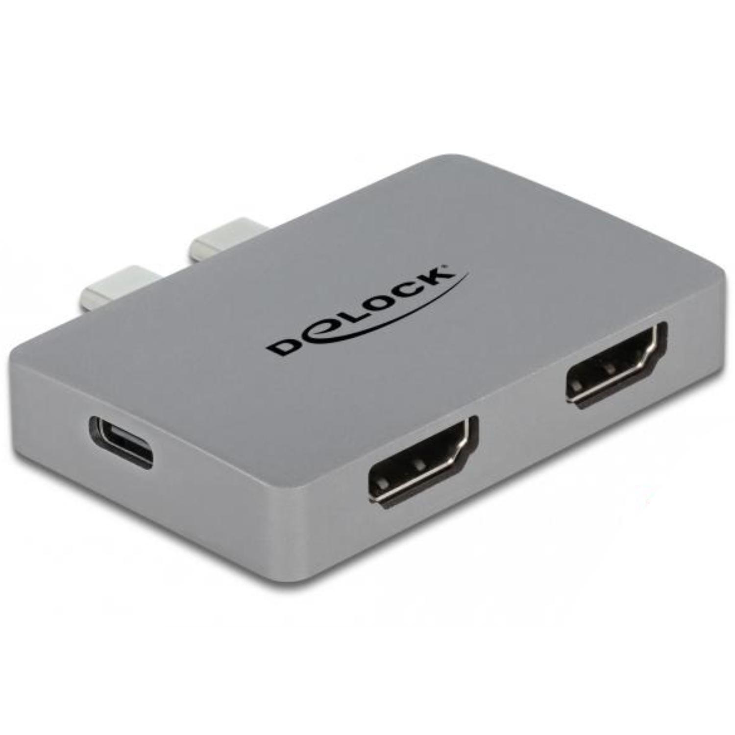 Adaptateur Delock Dual HDMI avec 4K 60 Hz et PD 3.0 pour MacBook - Delock