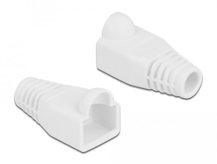 Delock Kabelknikbescherming voor RJ45 Stekker wit 20 St. - Delock