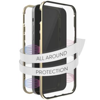 360 Glazen Afdekking voor Apple iPhone 12/12 Pro, goud - White Diamonds