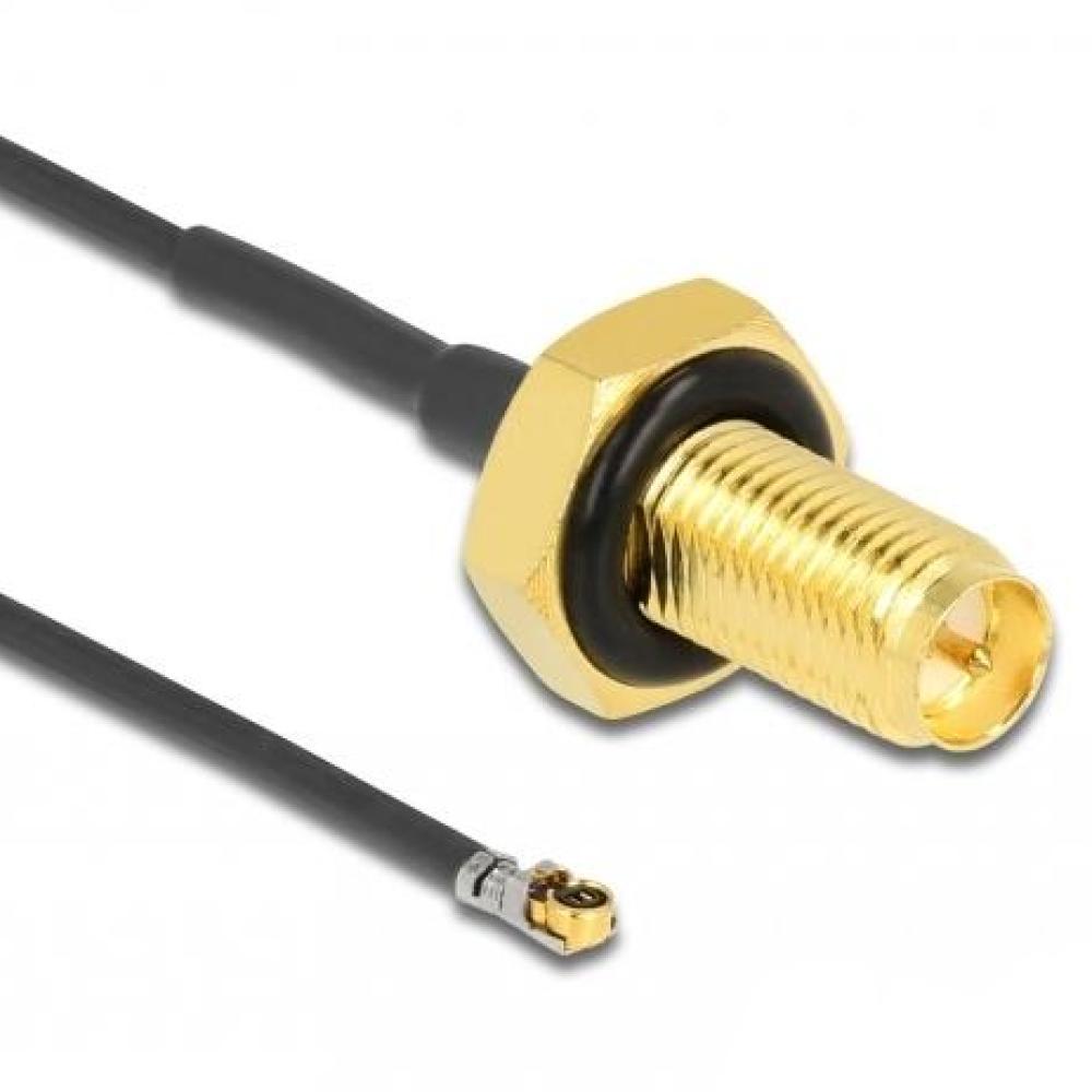 Câble d'antenne RP-SMA vers I-PEX MHF4L LK - 50 Ohm - Delock