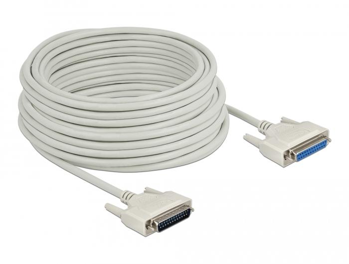 Delock Seriële kabel D-Sub 25 Stekker op Bus 20 m - Delock