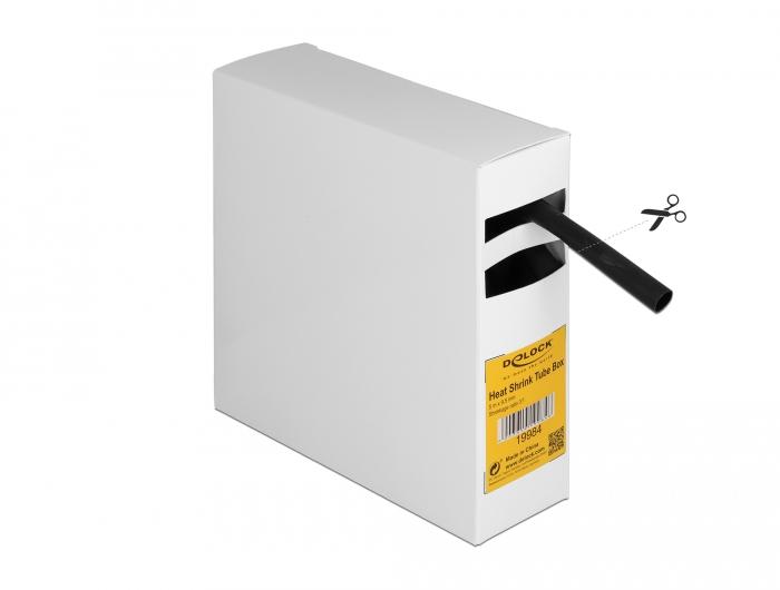Delock-Gaine thermorétractable en boîte, avec adhésif intérieur, rapport de rétreint 3:1, 5 m x - Delock