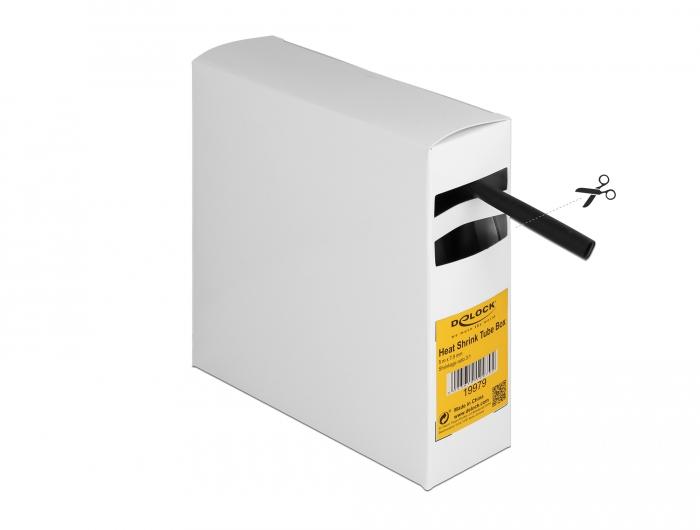 Delock-Gaine thermorétractable en boîte, avec adhésif intérieur, rapport de rétreint 3:1, 5 m x - Delock