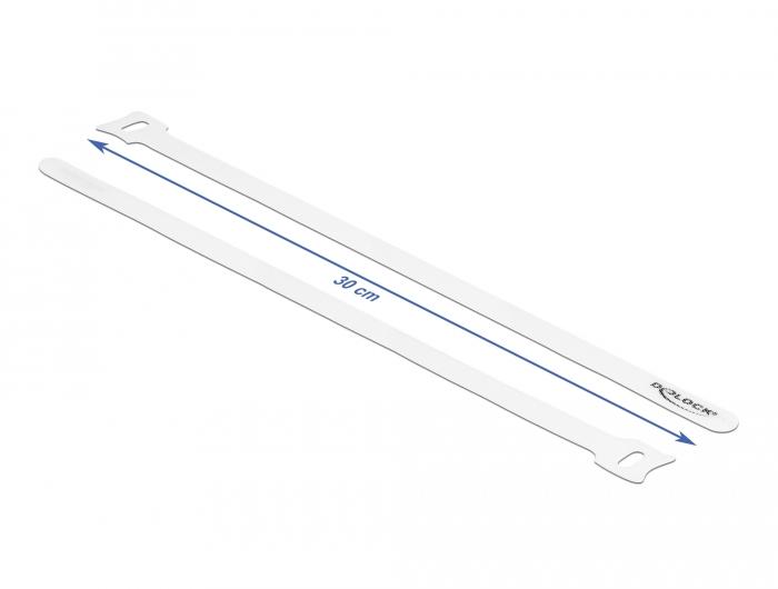 Klittenband - 300 mm - Wit - Delock